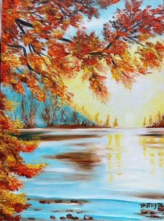 Felső-tó tájkép festés