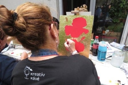 Aranyló pipacsok - akrilfesték és aranyozás, Szeged - Image 7